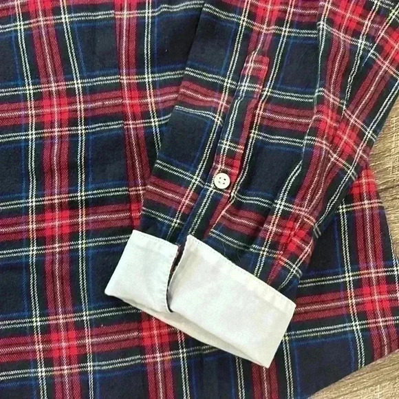 Brooks Brothers Woman’s Size 12 Multicolor Plaid Button Up Shirt - Picture 4 of 12